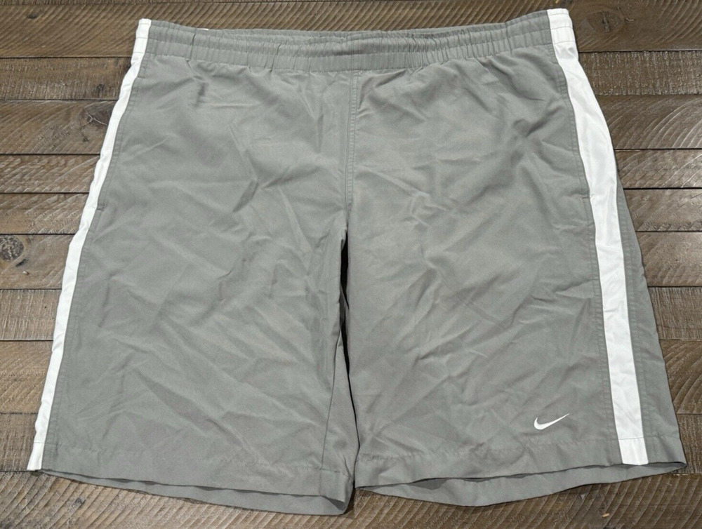 Nike Gray Lightweight Swim Shorts/Trunks - Men's Size L